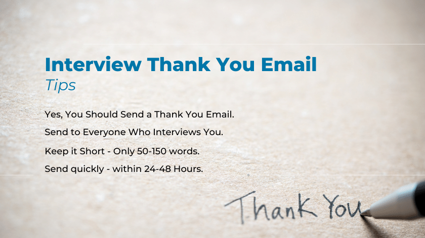 Interview thank you email examples with templates 